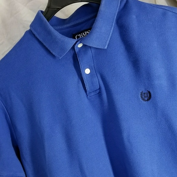 Ralph Lauren Chaps XLG Blue Polo Shirt - Picture 3 of 5